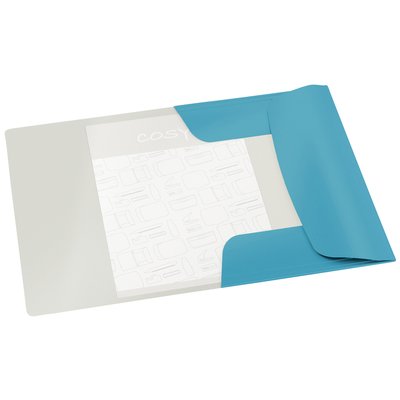 Chemise à élastique Leitz Cosy A4 3 rabats bleu