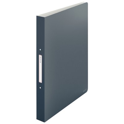 Classeur Leitz Cosy A4 2 anneaux méc-O 25mm PP gris