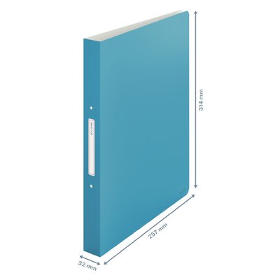 Classeur Leitz Cosy A4 2 anneaux méc-O 25mm PP bleu
