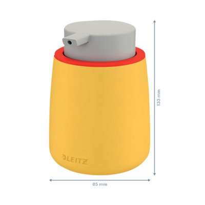 Distributeur savon mains Leitz Cosy 300ml jaune