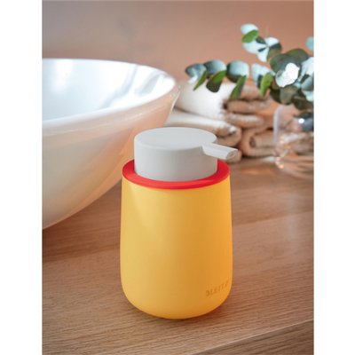 Distributeur savon mains Leitz Cosy 300ml jaune