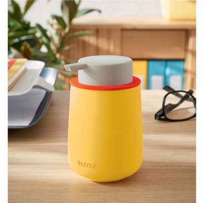 Distributeur savon mains Leitz Cosy 300ml jaune