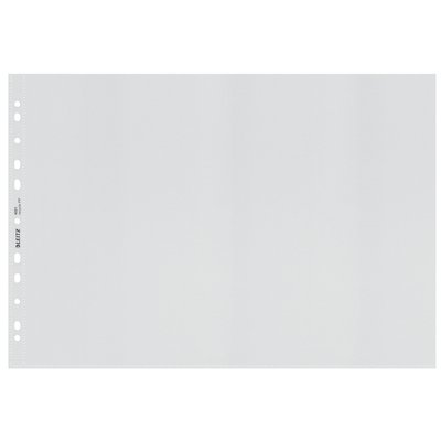 Pochette Leitz Recycle A3 PP 11 perforations paysage transparent 25 pièces