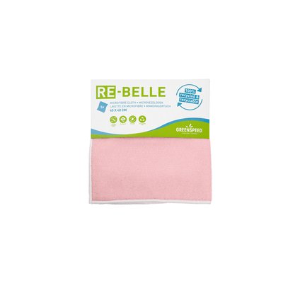 Chiffon microfibre Greenspeed Re-belle 40x40cm rose 5 pièces