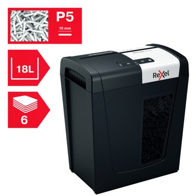 Papiervernietiger Rexel Secure MC6 snippers P5 2x15mm
