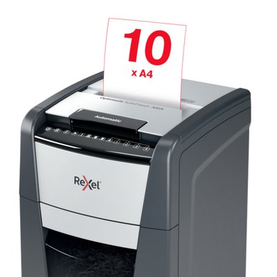 Destructeur Rexel Optimum Auto+ 300X P4 particules 4x26mm