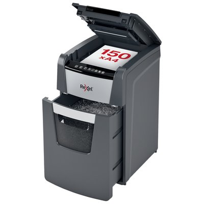 Destructeur Rexel Optimum Auto+ 150X P4 particules 4x28mm