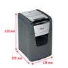 Destructeur Rexel Optimum Auto+ 150X P4 particules 4x28mm Photo