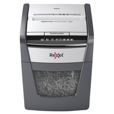 Papiervernietiger Rexel Optimum Auto+ 50X P4 snippers 4x28mm