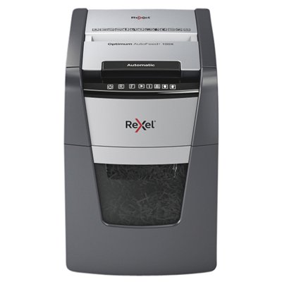 Destructeur Rexel optimum Auto+ 100X P4 particules 4x28mm