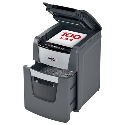 Destructeur Rexel optimum Auto+ 100X P4 particules 4x28mm