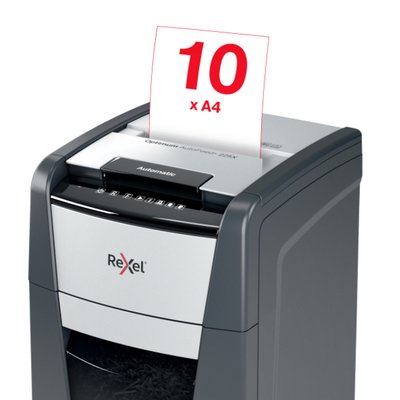 Destructeur Rexel Optimum Auto+ 225X P4 particules 4x26mm