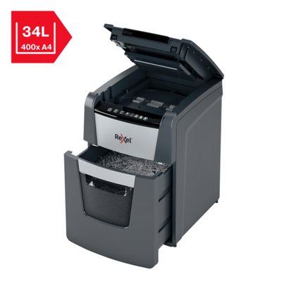 Papiervernietiger Rexel Optimum Auto+ 100M P5 snippers 2x15mm