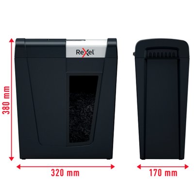 Destructeur Rexel Secure MC4 P5 particules 2x15mm