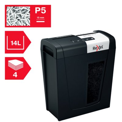Destructeur Rexel Secure MC4 P5 particules 2x15mm