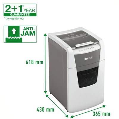 Papiervernietiger Leitz IQ Auto+ Office 150 P5 snippers 2x15mm