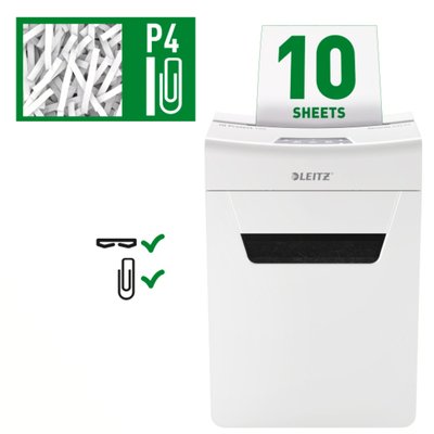 Destructeur Leitz IQ Protect Premium 10X particules 4x40mm