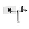 Monitorarm Durable met klem voor 1 scherm en 1 tablet foto