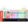 Surligneur Stabilo BOSS Orginal 70/15 pastel assorti set bureau 15 pièces Photo