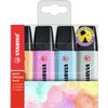 Markeerstift STABILO BOSS Original 70/4 pastel incl grijs ass 4st foto