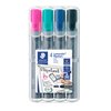 Viltstift Staedtler 356 voor flipover rond 2mm set à 4 stuks assorti foto
