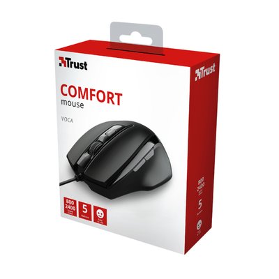 Muis Trust Voca Comfort zwart