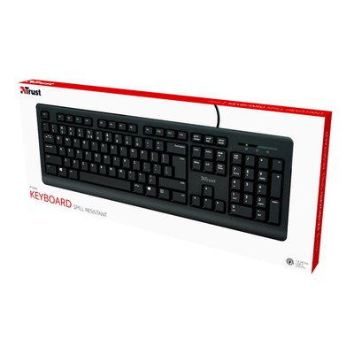 Clavier Trust Primo QWERTY noir