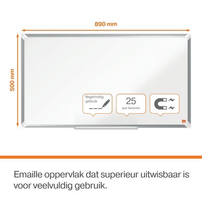 Tableau blanc Nobo Premium Plus 50x89cm émaillé