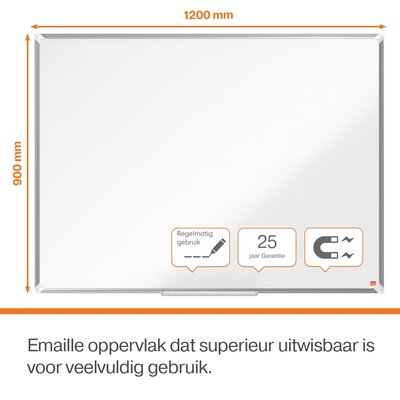 Tableau blanc Nobo Premium Plus 90x120cm émaillé