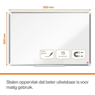 Tableau blanc Nobo Premium Plus 60x90cm acier laqué
