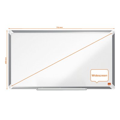 Tableau blanc Nobo Premium Plus Ecran Large 40x71cm émaillé