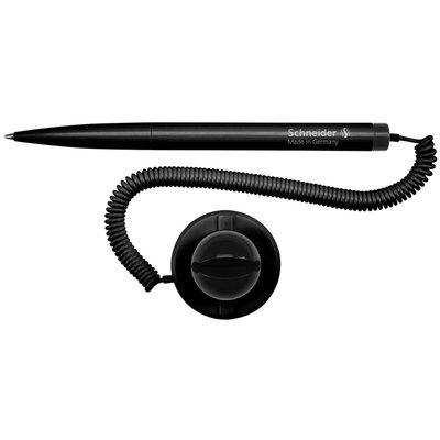 Stylo bille de comptoir Schneider Klick-fix Medium noir blister 1 pièce