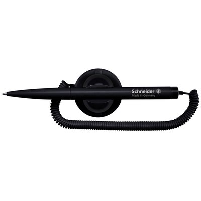 Stylo bille de comptoir Schneider Klick-fix Medium noir blister 1 pièce