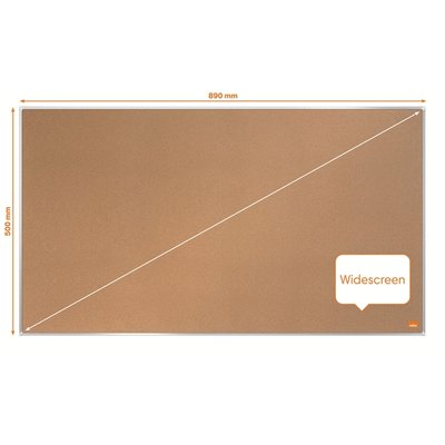Prikbord Nobo Impression Pro widescreen 50x89cm kurk