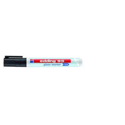 Marqueur edding 95 verre ogive 1,5-3mm noir
