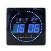 Pendule murale Unilux Flo LED 28x28cm noir Photo