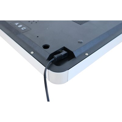 Pendule murale Unilux Flo LED 28x28cm noir