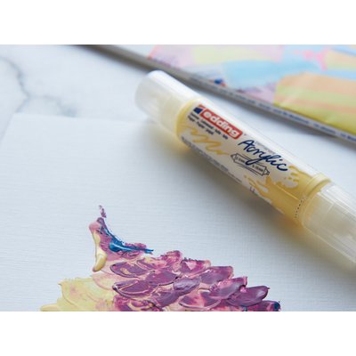 Olie- en Acrylblok edding 30010 A4 10 vel 300 gram wit