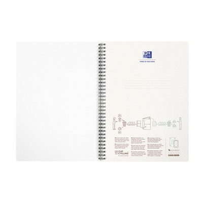 Cahier spirale Oxford My Rec'Up A4 ligné 180 pages 80g assorti
