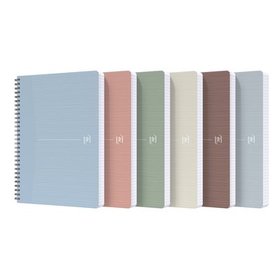 Cahier spirale Oxford My Rec'Up A5 ligné 180 pages 80g assorti