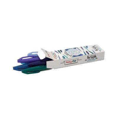 Brushpen Pentel Sign SES15C Spring Rain assorti 6 stuks