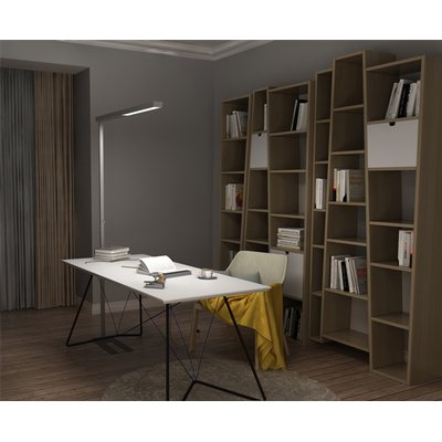 Vloerlamp Unilux Stratus led grijs