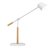 Bureaulamp Unilux Vicky led hout wit