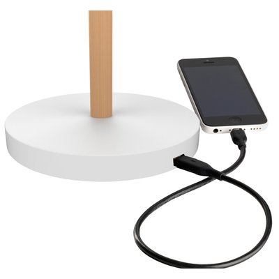 Bureaulamp Unilux Vicky led hout wit