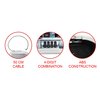 Mini coffre portable Master Lock Safe Space à combinaison et câble blanc Photo