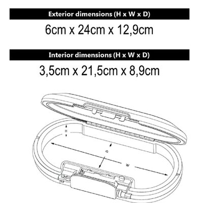 Mini coffre portable Master Lock Safe Space à combinaison et câble blanc