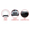 Mini coffre portable Master Lock Safe Space à combinaison et câble gris foncé Photo