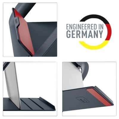 Support ordinateur portable Leitz Ergo Cosy réglable recyclé gris