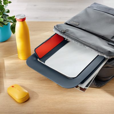 Support ordinateur portable Leitz Ergo Cosy réglable recyclé gris