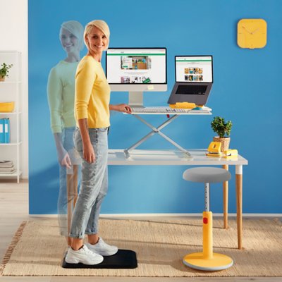 Support ordinateur portable Leitz Ergo Cosy réglable recyclé gris